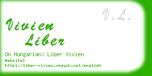 vivien liber business card